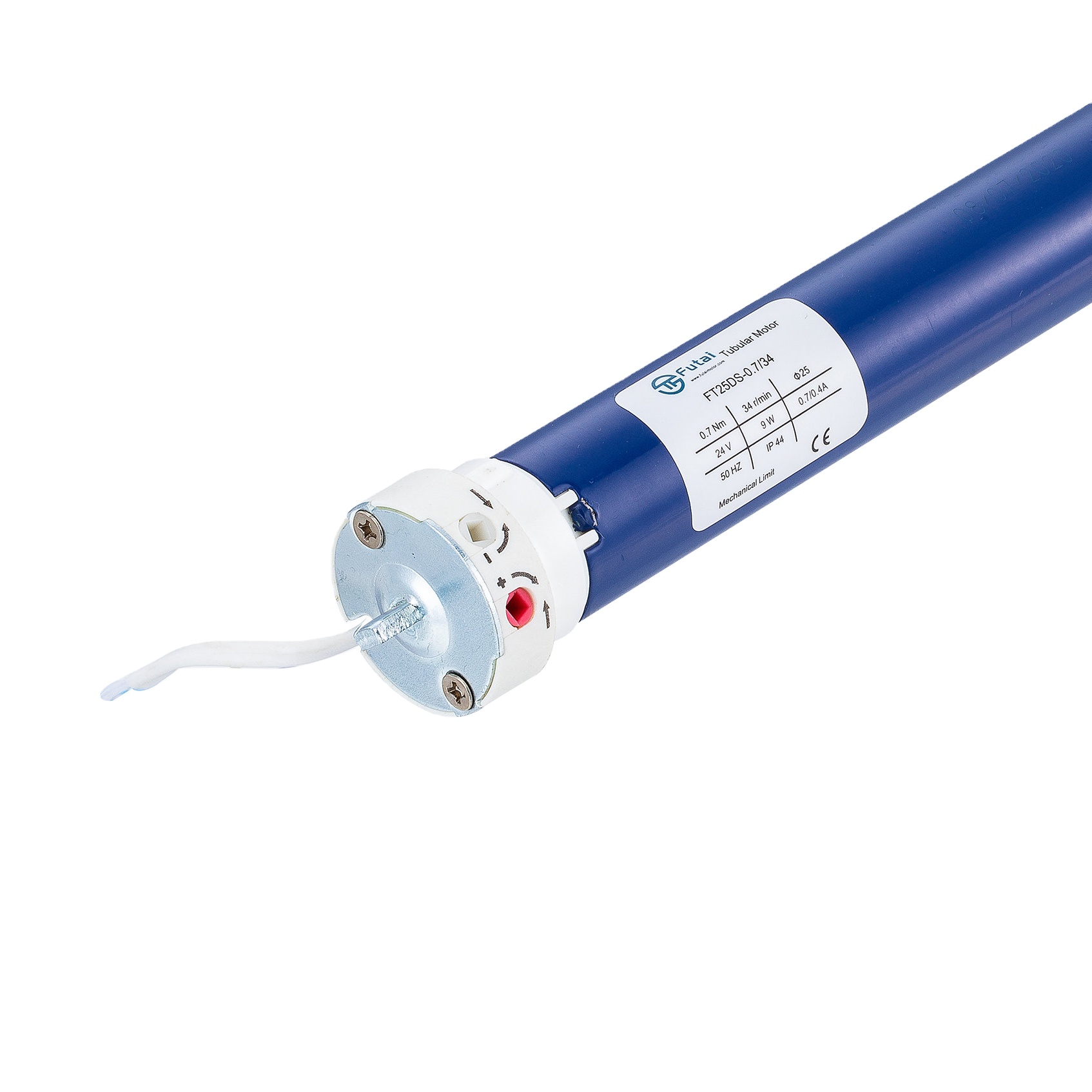 25mm 25DS Tubular Motor Mechanical Limit Bus Train Roller Blinds 0.7N 0.8N 4kgs 28rpm 34RPM Low Noise Quiet 12V 24V