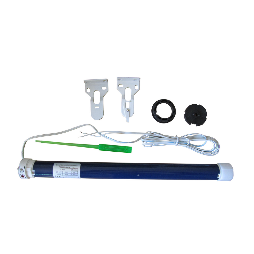 DC 12V 24V Tubular Motor 0.7N 34rpm 25mm Direct Current Roller Blinds Motorized Car Train Airplane Blinds Motor