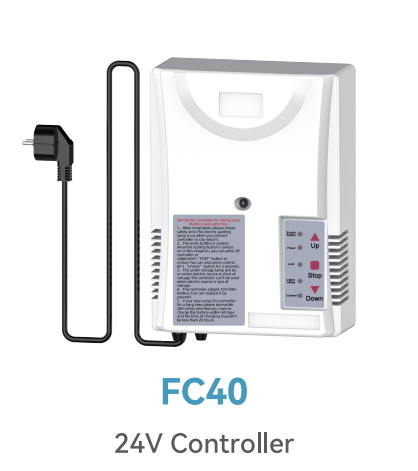 Rolling AC & DC Motor 24V/12V Controller with 2pcs Single Channel Mini Emitter